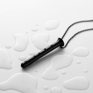 Vesper Mini Black Pendant and vibrator by Crave